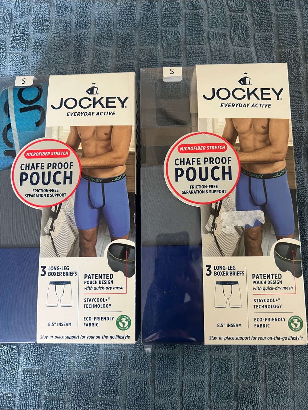 Jockey Men’s Boxer Briefs Pack - Blue and Navy
